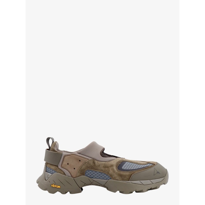 Suede and mesh sneakers