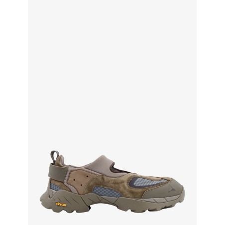 Suede and mesh sneakers