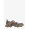 Suede and mesh sneakers
