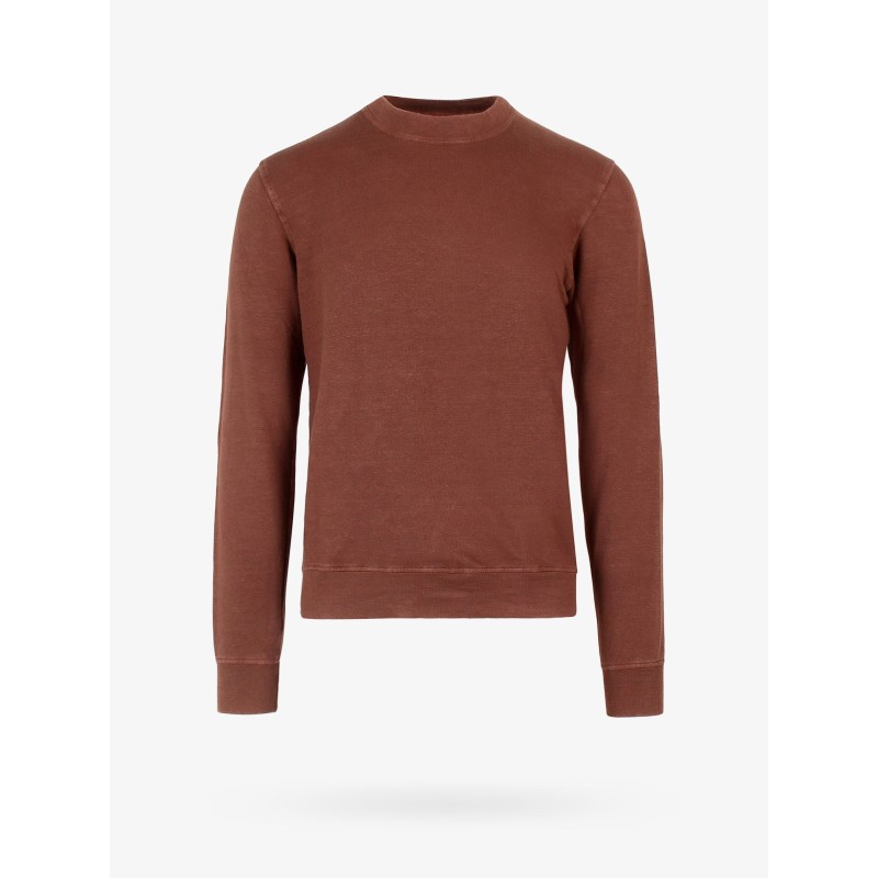 Stretch linen and cotton sweatshirt