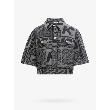 Cotton jacket with short sleeve