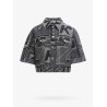 Cotton jacket with short sleeve