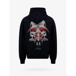 Cotton sweatshirt with frontal and back logo print
