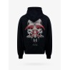 Cotton sweatshirt with frontal and back logo print