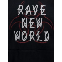 Cotton sweatshirt with frontal and back logo print
