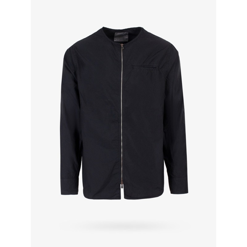 Cotton blend jacket with zip closure