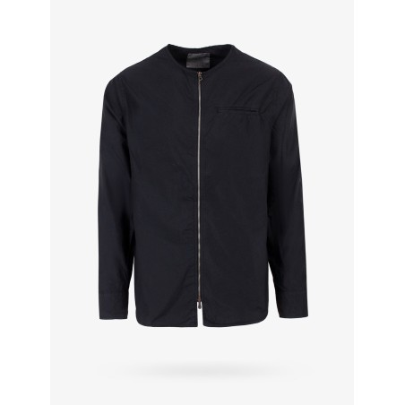Cotton blend jacket with zip closure