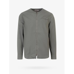 Cotton blend jacket with zip closure