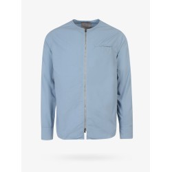 Cotton blend jacket with zip closure