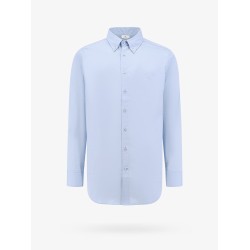 Cotton shirt with embroidered pegaso logo