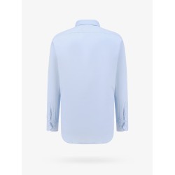 Cotton shirt with embroidered pegaso logo