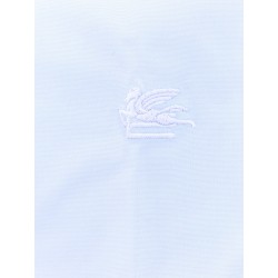 Cotton shirt with embroidered pegaso logo