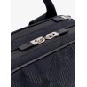 Nylon shoulder bag with check motif
