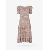 Chiffon dress with multicolor print