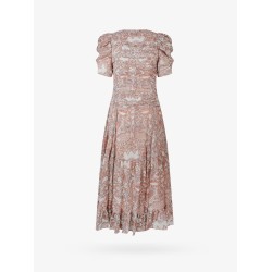 Chiffon dress with multicolor print
