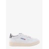 Leather sneakers with back contrasting patch