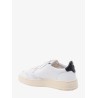 Leather sneakers with back contrasting patch