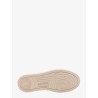 Leather sneakers with back contrasting patch