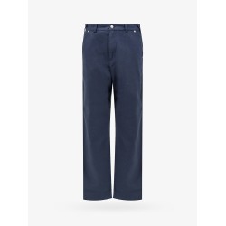 Cotton trousers with used effect