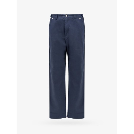 Cotton trousers with used effect
