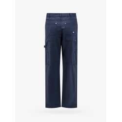 Cotton trousers with used effect