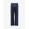 Cotton trousers with used effect