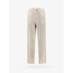 Ribbed cotton blend trouser