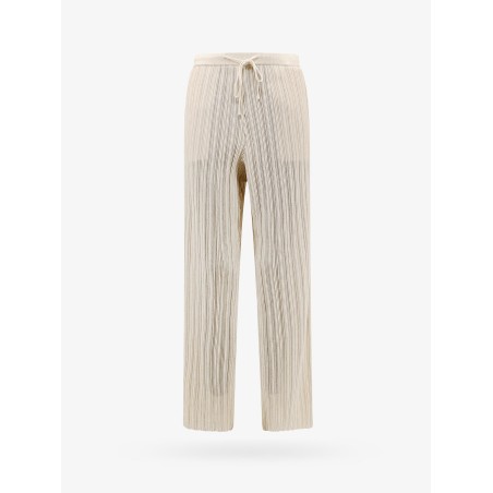 Ribbed cotton blend trouser