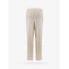 Ribbed cotton blend trouser