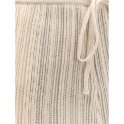 Ribbed cotton blend trouser