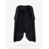 Wool top with satin detail