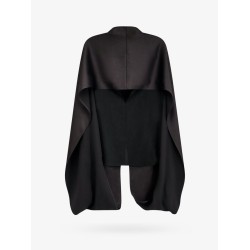 Wool top with satin detail