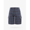 Linen madras bermuda shorts
