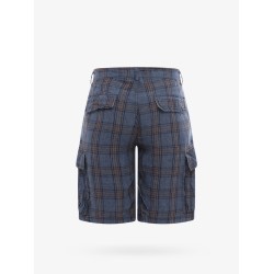 Linen madras bermuda shorts