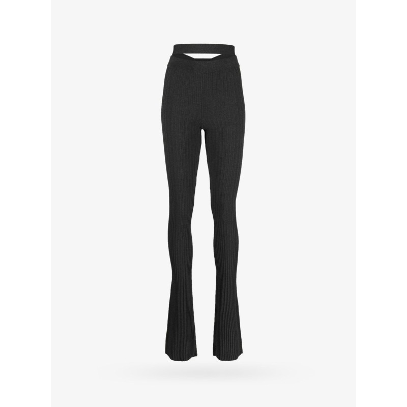 Ribbed knit trouser