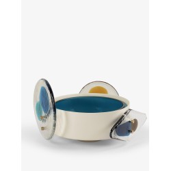 Colourdisc painted brass brass with murano glass decorative elements by venini