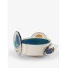Colourdisc painted brass brass with murano glass decorative elements by venini