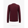 Wool slim fit sweater with logo embroidery
