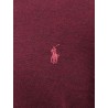 Wool slim fit sweater with logo embroidery