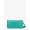 Recycled nylon shoulder bag with frontal monogram