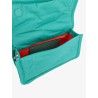 Recycled nylon shoulder bag with frontal monogram