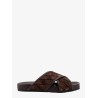 Suede and leather sandals