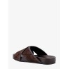 Suede and leather sandals