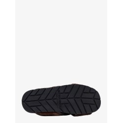 Suede and leather sandals