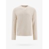 Open side cotton and linen sweater