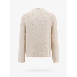 Open side cotton and linen sweater