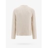 Open side cotton and linen sweater