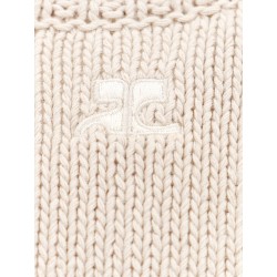 Open side cotton and linen sweater