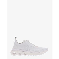 Nylon sneakers with iconic gancini sole
