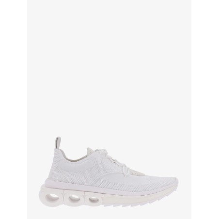Nylon sneakers with iconic gancini sole